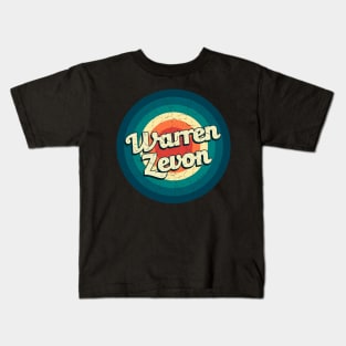 Graphic Warren Name Retro Vintage Circle Kids T-Shirt